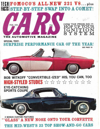 CARS 1962 FEB - FORD 221 V-8 INTO A COMET, STUDEBAKERS, HOP UP IGNITIONS 